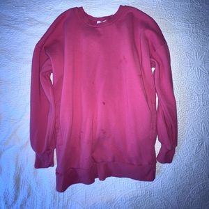 Zenana pink xl sweatshirt